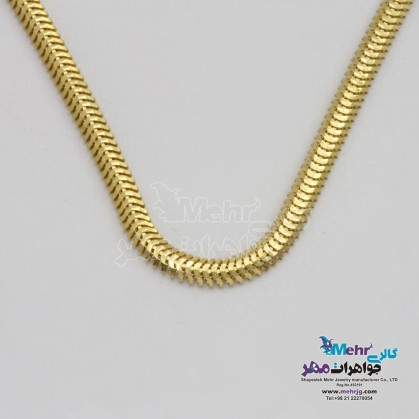 Gold chain - fish blade design length 40 cm-MM1737